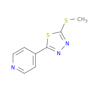 4-[5-(methylsulfanyl)-1,3,4-thiadiazol-2-yl]pyridine