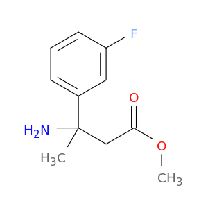 methyl 3-amino-3-(3-fluorophenyl)butanoate