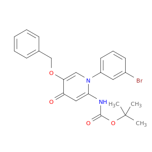 tert-Butyl (5-(benzyloxy)-1-(3-bromophenyl)-4-oxo-1,4-dihydropyridin-2-yl)carbamate