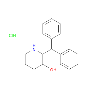 3-Piperidinol,2-(diphenylmethyl)-, hydrochloride (1:1)