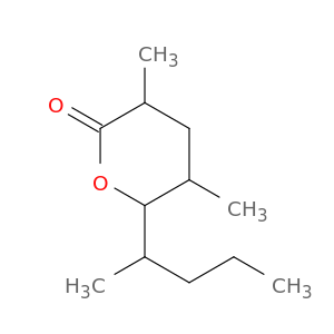 2H-Pyran-2-one, tetrahydro-3,5-dimethyl-6-(1-methylbutyl)-