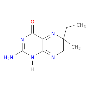4(1H)-Pteridinone, 2-amino-6-ethyl-6,7-dihydro-6-methyl-