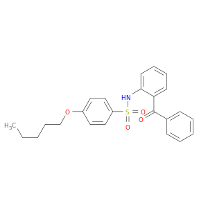 Benzenesulfonamide, N-(2-benzoylphenyl)-4-(pentyloxy)-