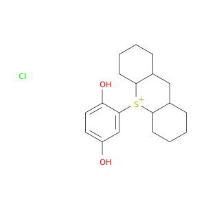 1H-Thioxanthenium, 10-(2,5-dihydroxyphenyl)dodecahydro-, chloride