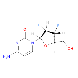 2(1H)-Pyrimidinone,4-amino-1-(2,3-dideoxy-2,3-difluoro-b-D-arabinofuranosyl)-