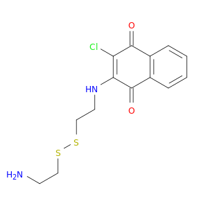 2-[2-[(2-氨基乙基)二硫基]乙基]氨基]-3-氯-1,4-萘二硫代