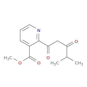 3-Pyridinecarboxylic acid, 2-(4-methyl-1,3-dioxopentyl)-, methyl ester