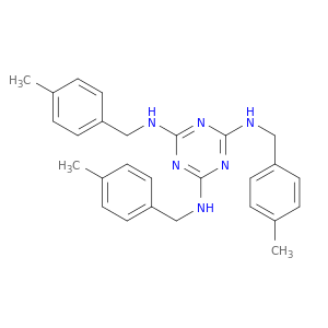 1,3,5-Triazine-2,4,6-triamine, N,N',N''-tris[(4-methylphenyl)methyl]-