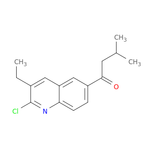 1-Butanone, 1-(2-chloro-3-ethyl-6-quinolinyl)-3-methyl-