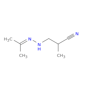 Propanenitrile, 2-methyl-3-[(1-methylethylidene)hydrazino]-