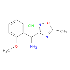 (2-methoxyphenyl)(5-methyl-1,2,4-oxadiazol-3-yl)methanamine hydrochloride