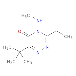 1,2,4-Triazin-5(4H)-one, 6-(1,1-dimethylethyl)-3-ethyl-4-(methylamino)-