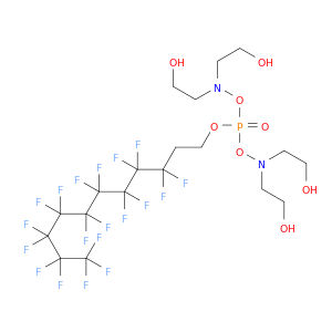3,7-Bis(2-Hydroxyethyl)-5-[(3,3,4,4,5,5,6,6,7,7,8,8,9,9,10,10,11,11,11-Nonadecafluoroundecyl)Oxy]-4,6-Dioxa-3,7-Diaza-5-Phosphanonane-1,9-Diol 5-Oxide