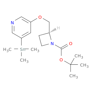 5-Iodo-A-85380, 5-trimethylstannyl N-BOC derivative