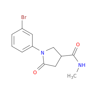 1-(3-Bromophenyl)-N-methyl-5-oxopyrrolidine-3-carboxamide