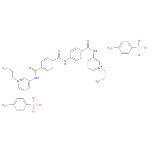 1-propyl-3-{[4-({4-[(1-propylpyridinium-3-yl)carbamoyl]benzoyl}amino)benzoyl]amino}pyridinium bis(4-methylbenzenesulfonate)