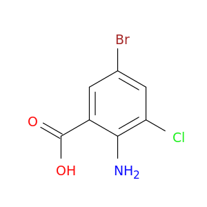 2-氨基-5-溴-3-氯苯甲酸