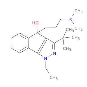 3-tert-butyl-4-[3-(dimethylamino)propyl]-1-ethyl-1,4-dihydroindeno[1,2-c]pyrazol-4-ol