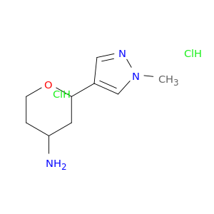 2-(1-甲基-1H-吡唑-4-基)噁烷-4-胺二盐酸