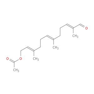 2,6,10-Dodecatrienal, 12-(acetyloxy)-2,6,10-trimethyl-, (E,E,E)-