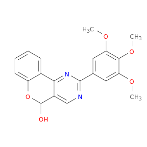 5H-[1]Benzopyrano[4,3-d]pyrimidin-5-ol, 2-(3,4,5-trimethoxyphenyl)-
