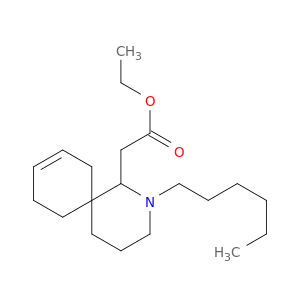 2-Azaspiro[5.5]undec-8-ene-1-acetic acid, 2-hexyl-, ethyl ester