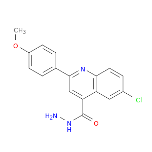 4-Quinolinecarboxylic acid, 6-chloro-2-(4-methoxyphenyl)-, hydrazide