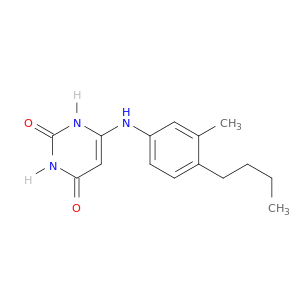2,4(1H,3H)-Pyrimidinedione, 6-[(4-butyl-3-methylphenyl)amino]-