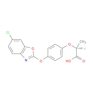 Propanoic acid, 2-[4-[(6-chloro-2-benzoxazolyl)oxy]phenoxy]-, (S)-