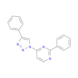 Pyrimidine, 2-phenyl-4-(4-phenyl-1H-1,2,3-triazol-1-yl)-
