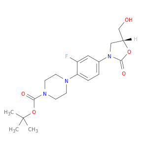 1-Piperazinecarboxylic acid,4-[2-fluoro-4-[(5R)-5-(hydroxymethyl)-2-oxo-3-oxazolidinyl]phenyl]-,1,1-dimethylethyl ester