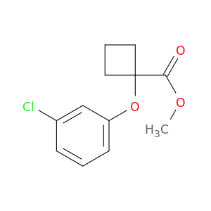 Cyclobutanecarboxylic acid, 1-(3-chlorophenoxy)-, methyl ester
