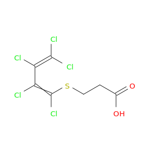 Propanoicacid, 3-[(1,2,3,4,4-pentachloro-1,3-butadien-1-yl)thio]-