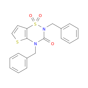2,4-dibenzyl-2h-thieno[2,3-e][1,2,4]thiadiazin-3(4h)-one 1,1-dioxide