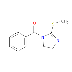 1H-Imidazole, 1-benzoyl-4,5-dihydro-2-(methylthio)-