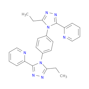 Pyridine, 2,2'-[1,4-phenylenebis(5-ethyl-4H-1,2,4-triazole-4,3-diyl)]bis-