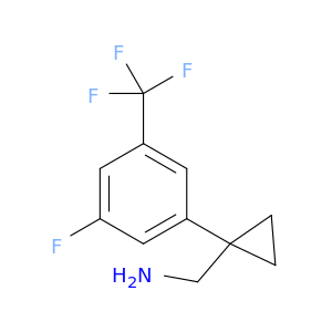 {1-[3-Fluoro-5-(trifluoromethyl)phenyl]cyclopropyl}methanamine