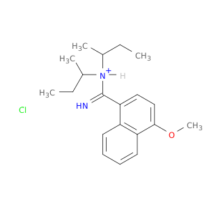 1-Naphthalenecarboximidamide,4-methoxy-N,N-bis(1-methylpropyl)-, hydrochloride (1:1)
