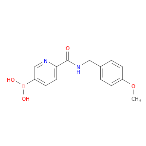 (6-((4-Methoxybenzyl)carbamoyl)pyridin-3-yl)boronic acid