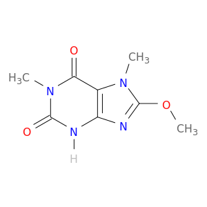 1H-Purine-2,6-dione,3,7-dihydro-8-methoxy-1,7-dimethyl-