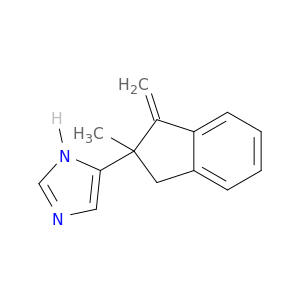1H-Imidazole, 4-(2,3-dihydro-2-methyl-1-methylene-1H-inden-2-yl)-