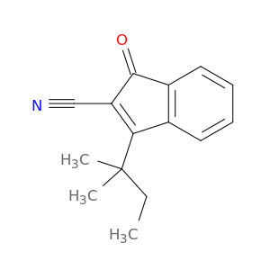 1H-Indene-2-carbonitrile,3-(1,1-dimethylpropyl)-1-oxo-
