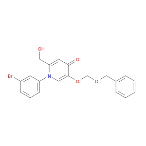 5-((Benzyloxy)methoxy)-1-(3-bromophenyl)-2-(hydroxymethyl)pyridin-4(1H)-one