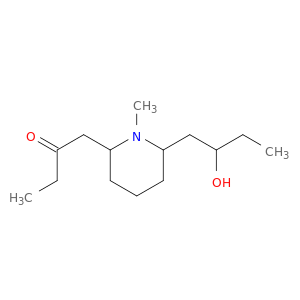 2-Butanone, 1-[6-(2-hydroxybutyl)-1-methyl-2-piperidinyl]-