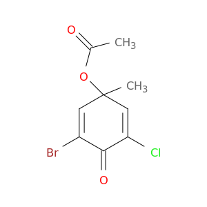 2,5-Cyclohexadien-1-one, 4-(acetyloxy)-2-bromo-6-chloro-4-methyl-