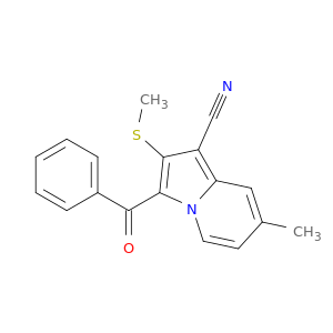 1-Indolizinecarbonitrile, 3-benzoyl-7-methyl-2-(methylthio)-