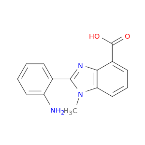 1H-Benzimidazole-4-carboxylic acid, 2-(2-aminophenyl)-1-methyl-
