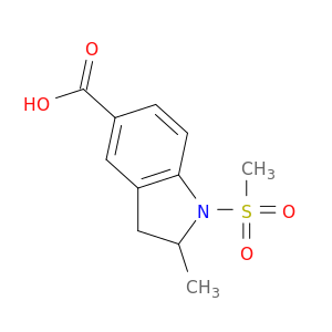 2,3-二氢-2-甲基-1-(甲基磺酰基)-1H-吲哚-5-羧酸