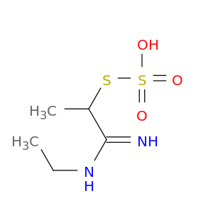 Thiosulfuric acid(H2S2O3), S-[2-(ethylamino)-2-imino-1-methylethyl] ester