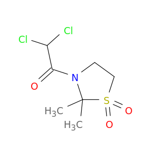 Thiazolidine, 3-(dichloroacetyl)-2,2-dimethyl-, 1,1-dioxide